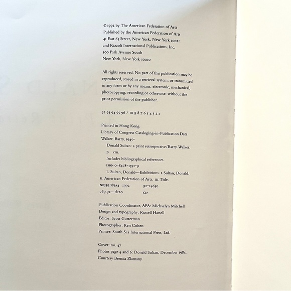 Donald Sultan: A Print Restrospectove. 95 pages. 10 x 10 inches. A beauty! - Picture 10 of 12